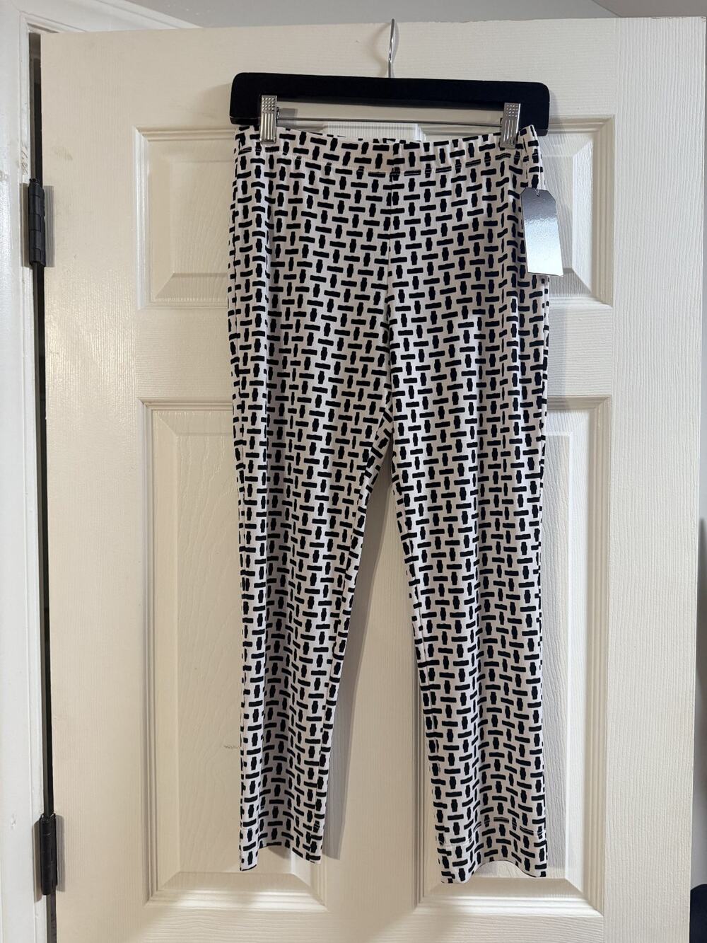 Clara Sun Woo Capris - Black/White, Knit - Extra Small Size